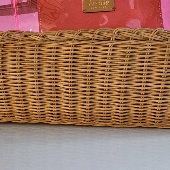 FRANCIS VALENTINE Wicker Pink Iridescent Tote - Picture 5 of 10